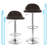 Swivel Upholstered Adjustable Height Counter Stool