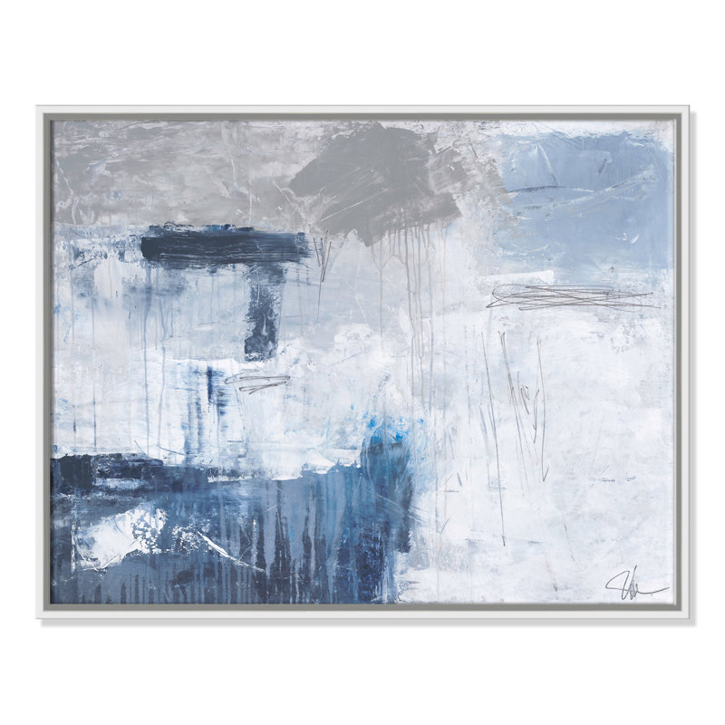 Nordic Ice " Nordic Ice " Painting Print, White Framed, 22" H x 28" W x 2" D