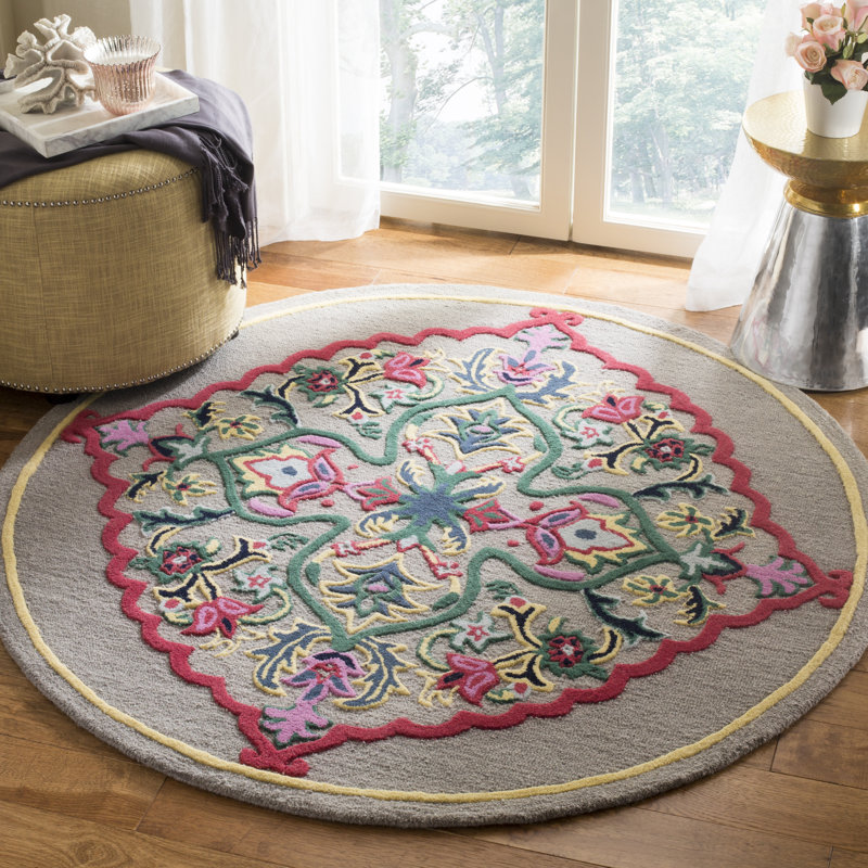 Tapis oriental en laine touffeté à la main Blokzijl, Rond 7 pi