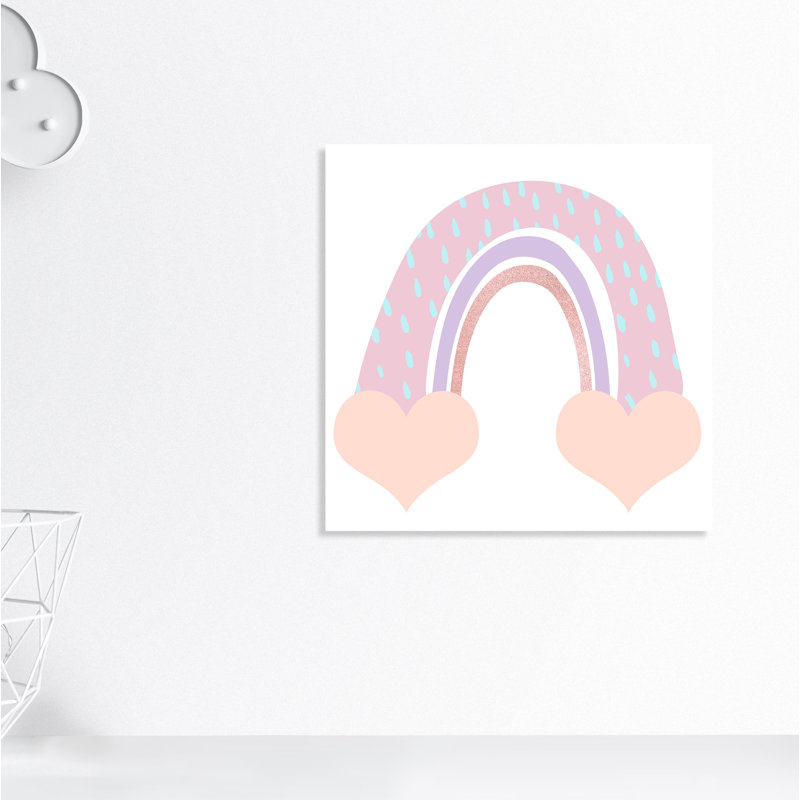 Arc-en-ciel 1, H 24 po x l 24 po x P 1,5 po, Toile