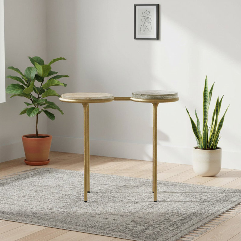 Glass Top End Table