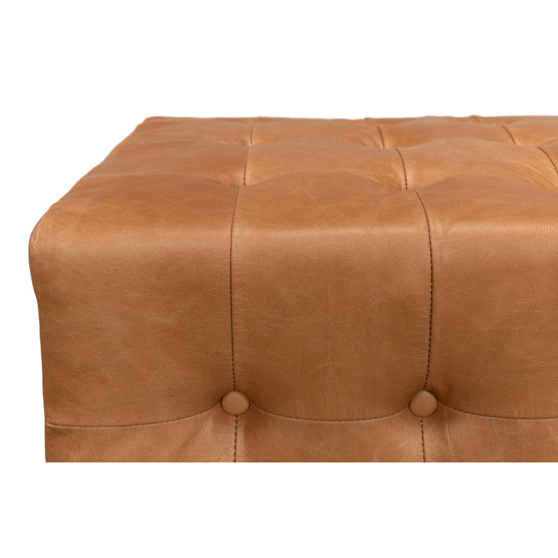 Beam Leather Bench