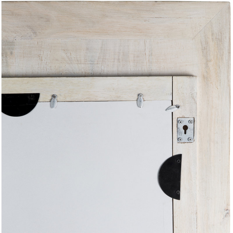 Natural Wood Full Length Rectangular Mirror