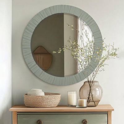 Round Overmantel Mirror