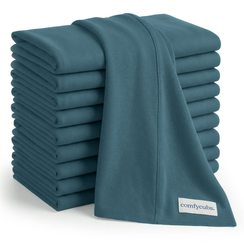 Cotton Burp Cloths 100% Cotton Bath Towels, Neptune