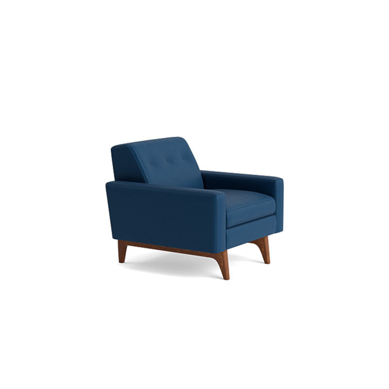 Tyler Chair, Leather - Deep Blue