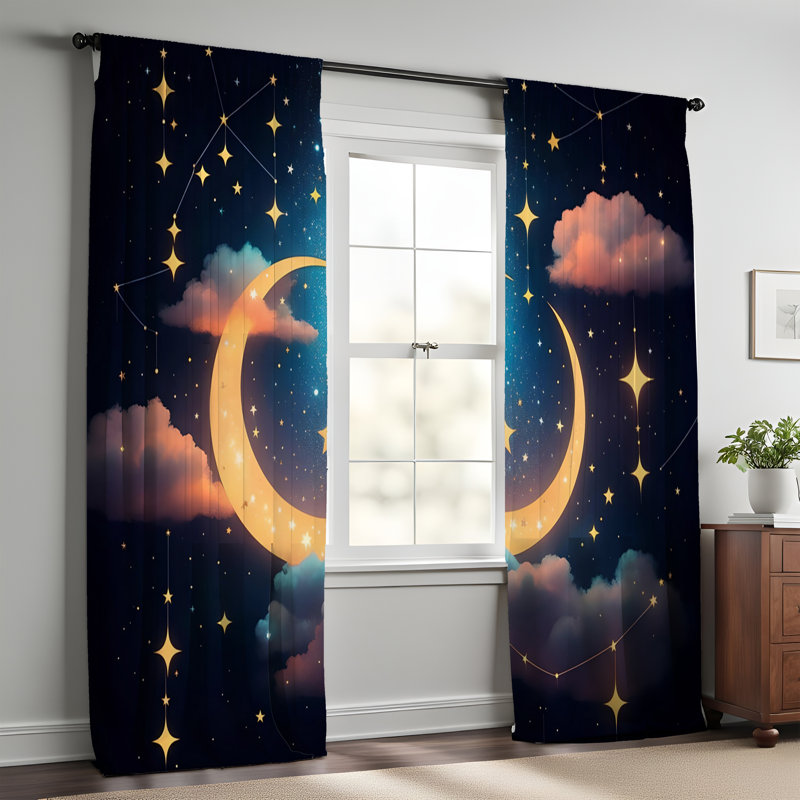 Window Curtains, 56" W x 78" L