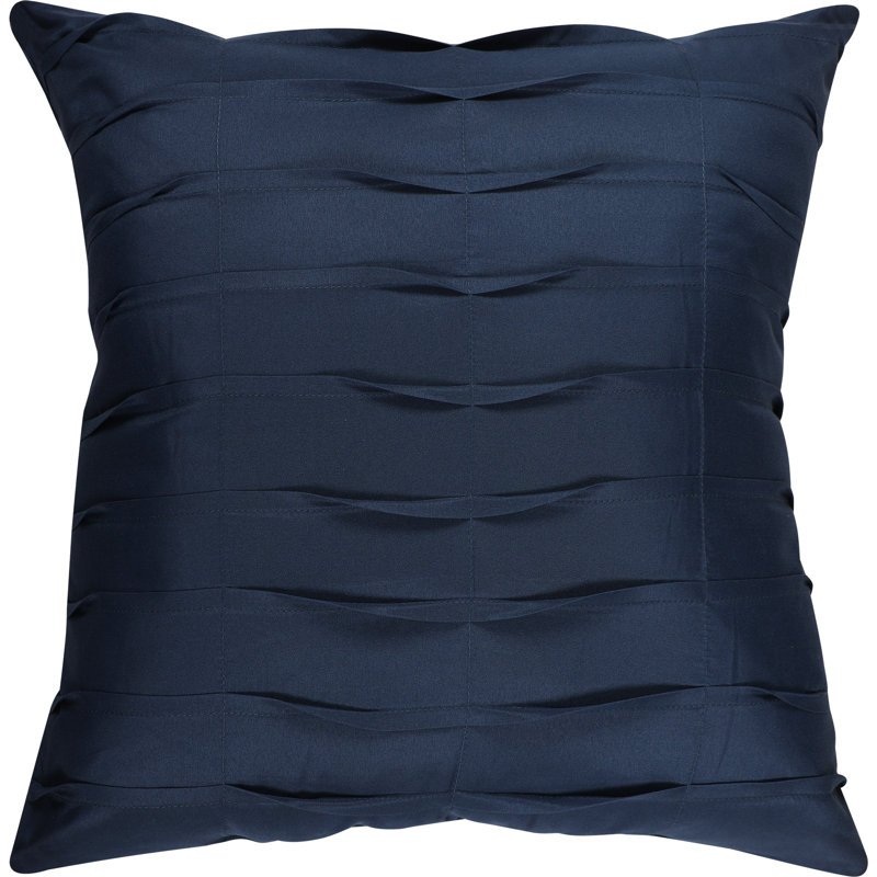 Navy and White Microfiber Queen Comforter Set with Decorative Pillows