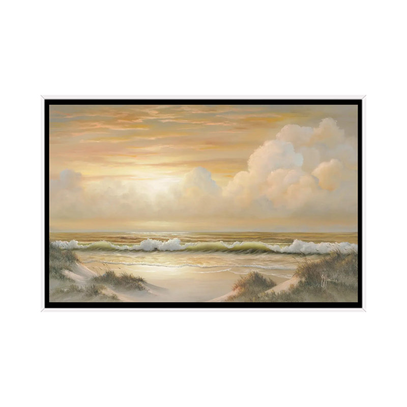 Dusk by Georgia Janisse - Painting on Canvas, 152.5 cm H x 101.5 cm W, White Floater Frame