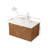 Ruben 30" Wall-Mounted Bathroom Vanity with Sintered Stone Countertop & Round Crystal Glass Vessel Basin-129245563-129245555-129245561