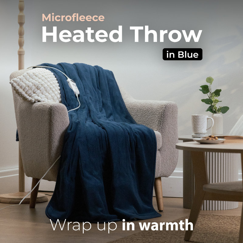 Heated Blanket, Blue