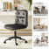 Samar Upholstered Armless Swivel Task Chair with Tufted Back
