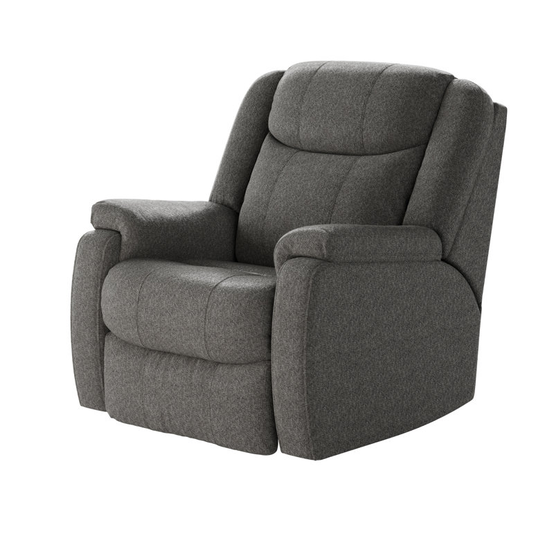 Hercules Dual Power Wall Recliner, Dark Gray Velvet