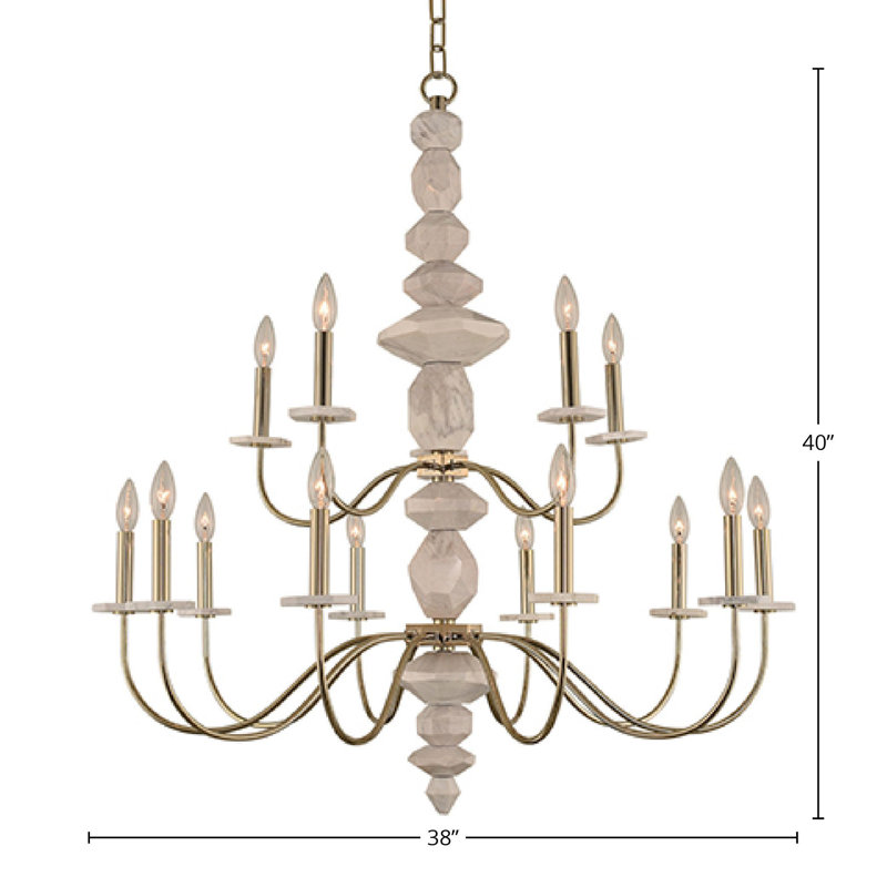 Lustre champagne Carrara