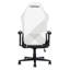 Fauteuil de jeu noir et blanc avec accoudoirs 3D et coussin de confort