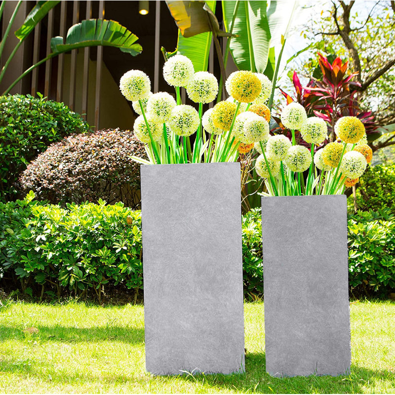 Shunn Handmade Pot Planter, Weathered Concrete