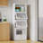 Durable Metal Display Storage Cabinet with Flip-up Acrylic Doors and 1 Drawer, Ideal for Organized Living Spaces-197549071-197549070