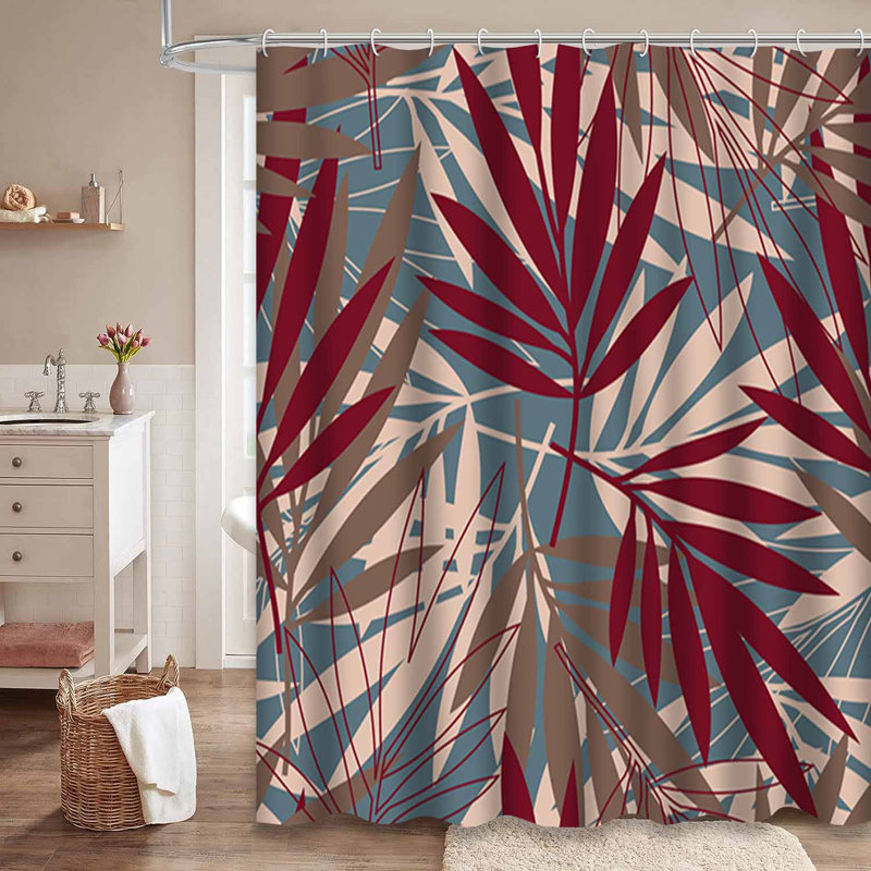 Rideau de douche imperméable avec 12 crochets, L 72 po x l 84 po