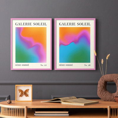 Reproduction encadrée Gallerie Gradient I-Premium - prête à être accrochée - aucun clou requis - aucun clou requis
