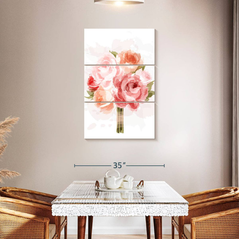 Harnek Rose Bouquet, 65" H x 42" W