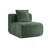Armless Sofa Velvet-Green