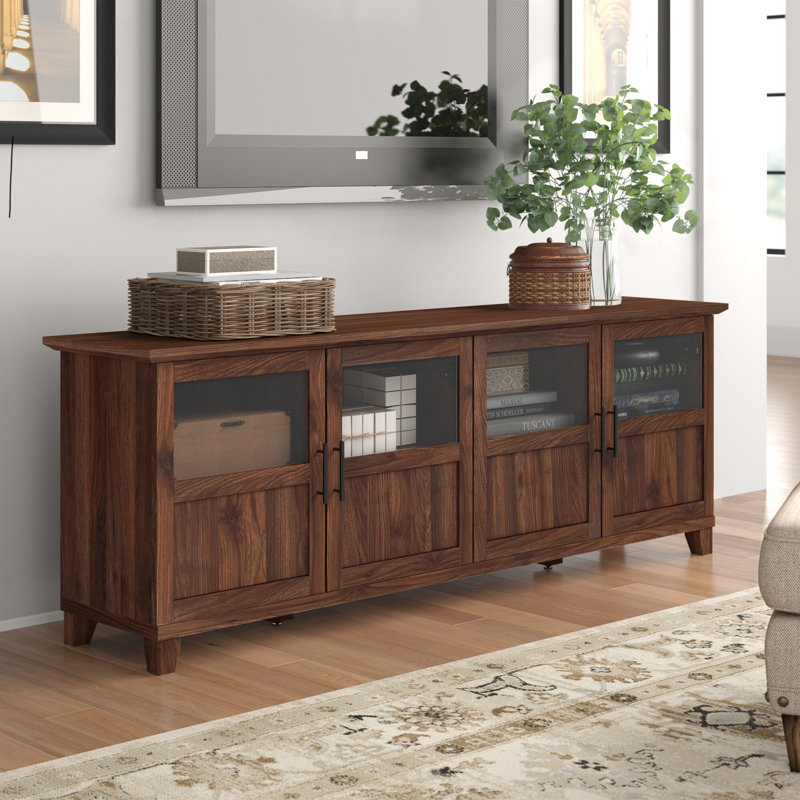 Arloh TV Stand, Dark Walnut
