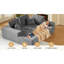 Canapé modulaire modulaire avec méridienne, canapé en forme de L moderne avec siège profond, parfait pour le salon, la chambre à coucher et le bureau-129424587-129424588-129424586