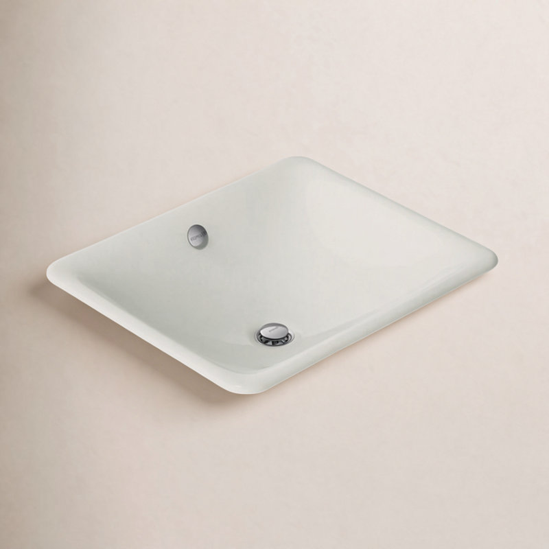 Iron Plains Dual-Mount Bathroom Sink, Sea Salt