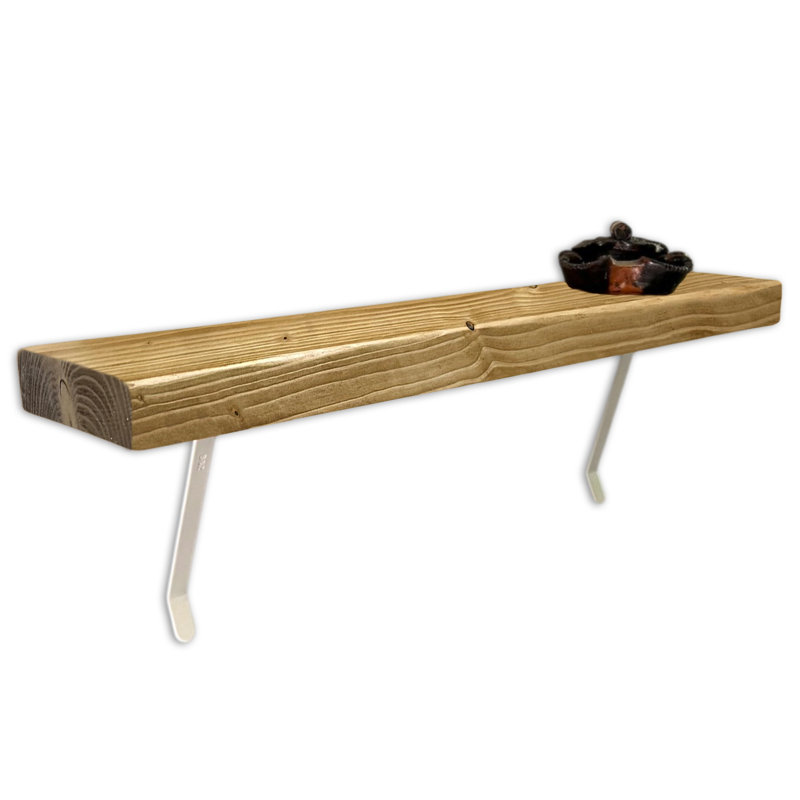 Wood with Reclaimed Wood, 4.5cm H x 130cm W x 22cm D, Rustic Pine