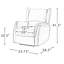 Fauteuil inclinable électrique Domingo en cuir véritable avec oreilles (ensemble de 2)-676692675
