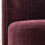 Fauteuil d'appoint moderne rembourré en tonneau avec base pivotante-1790956556