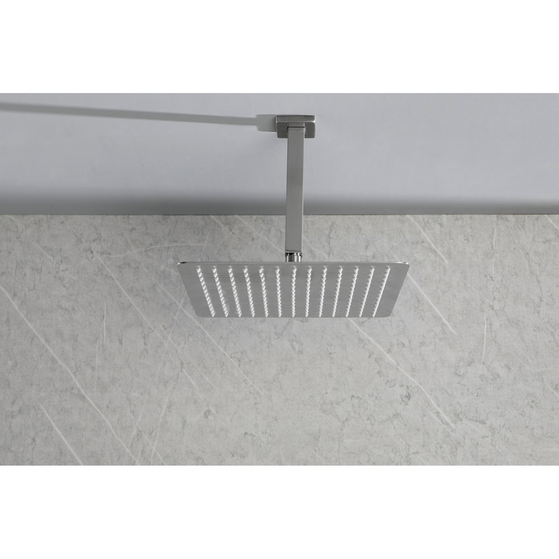 Shower Head In Bathroom - Stainless Steel, Brushed Nickel, High Rainfall, Water Saving, Self-Cleaning Saving , Nozzle