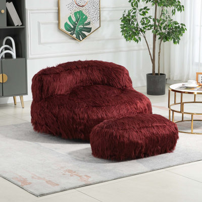 Canapé rembourré, fauteuil à billes, canapé de plancher avec poignée, fauteuil d'appoint avec repose-pieds, fauteuil de salon