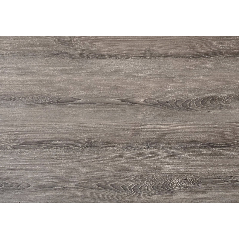 Table d'appoint moderne avec stratifié taupe et tiroir de rangement spacieux