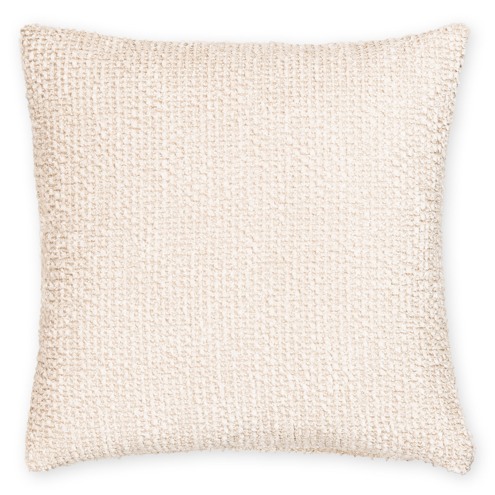 Throw Pillow, Feather, Square 22", Beige