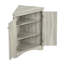 Armoire de salle de bain triangulaire avec tablettes réglables - capacité attrayante de 30 lb