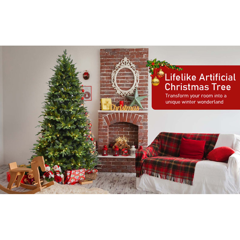 Arbre de Noël pré-éclairé 7 pi avec 340 lumières DEL RVB pour la maison, la fête ou le salon