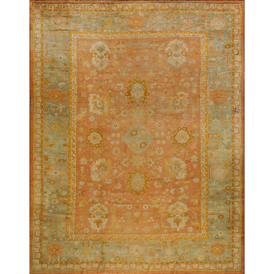 Tapis décoratif décoratif corail Oushak