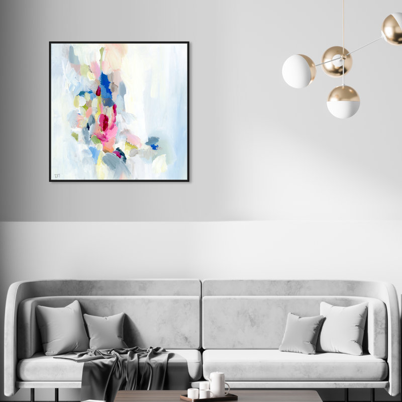 Mi Alegria - reproduction d'art sur toile, H 30 po x l 30 po, Impression encadrée, Noir