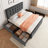 Bed Frame with Adjustable Headboard-2145460536-2115396300