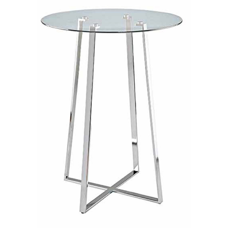 Clarkfield Round Glass Top Dining Table