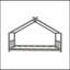 Lit en bois House House, gris-1063958575