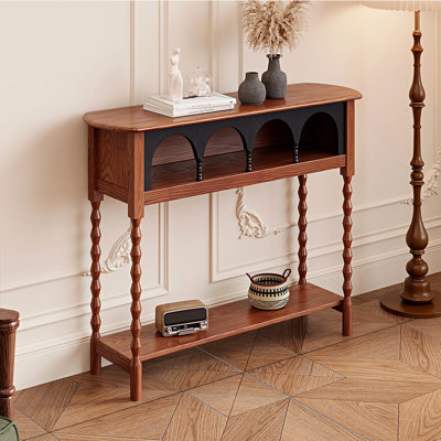 French-style wooden console table
