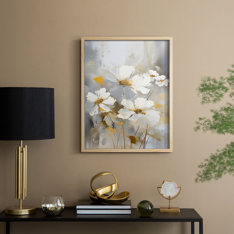 Reproduction encadrée FLORAL Series CD XXVII - bois massif, H 30 po x l 24 po