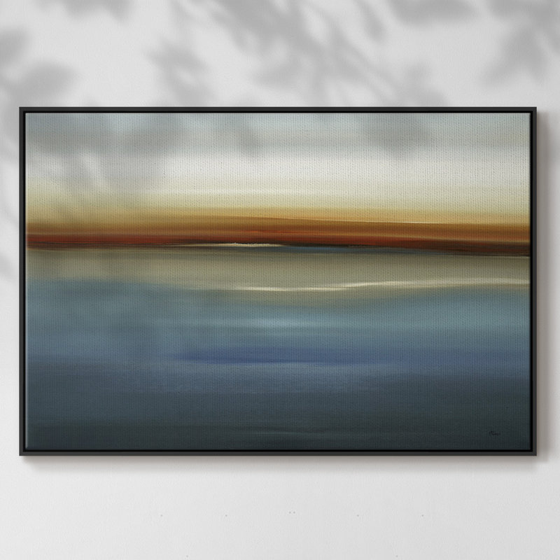 " Beside The Blue II ", Black, 41" H x 27" W x 2" D