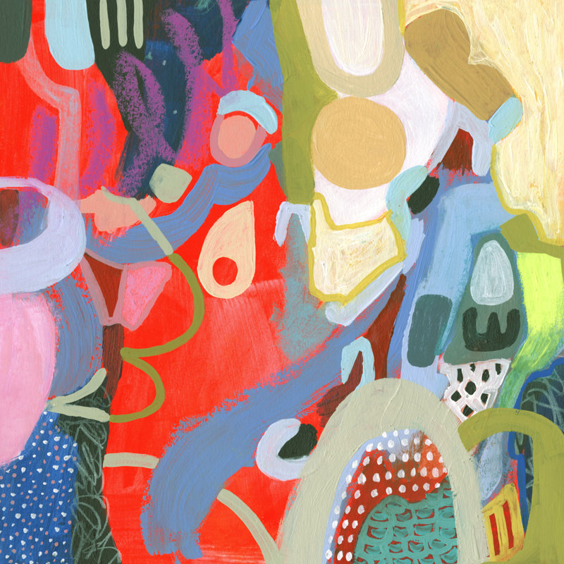 Max Out II by Victoria Borges - Wrapped Canvas Painting, 91cm H x 91cm W