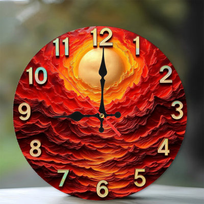 Horloge murale abstraite