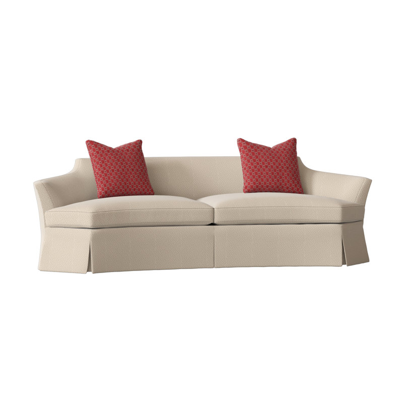Cee Zee Sofa, Filigree Ivory, Adobe Rust