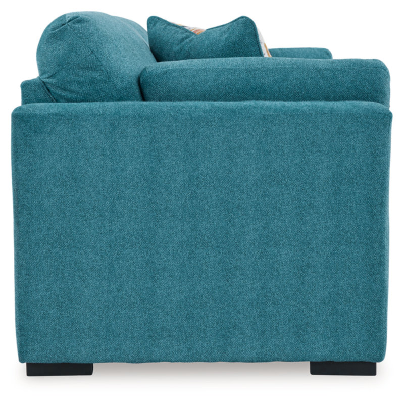 Owlex 94'' Upholstered Sofa, Blue 100% Polyester