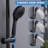 Solid Brass Tub And Shower Faucet Set With 3-Function Handheld Shower And Adjustable Slide Bar